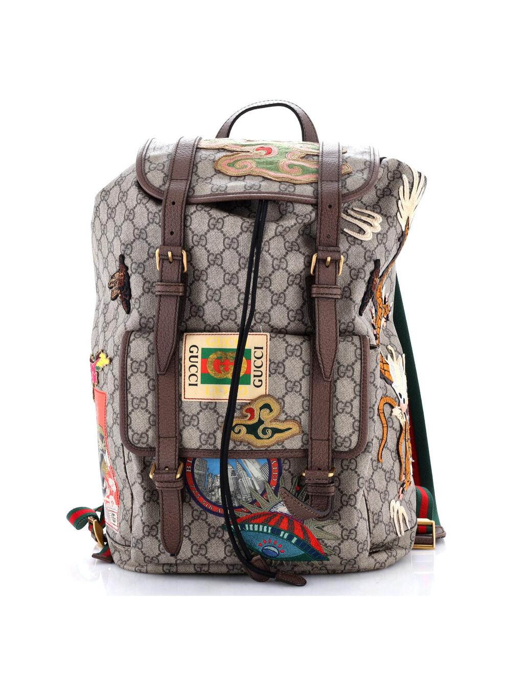Gucci Courrier Soft Backpack Gg Coated #374854G22B